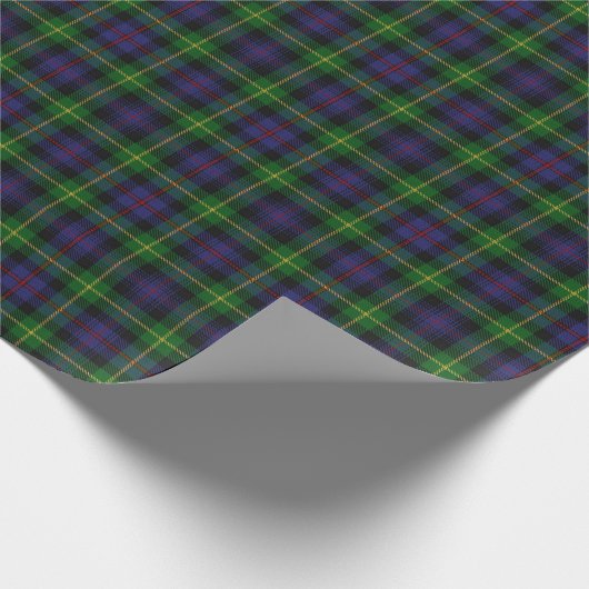Schottischer Clan Farquharson Tartan Geschenkpapier (Ecke)