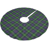 Schottischer Clan Farquharson Tartan Polyester Weihnachtsbaumdecke (Schrägansicht)