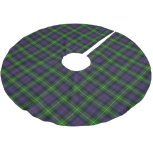 Schottischer Clan Farquharson Tartan Polyester Weihnachtsbaumdecke