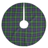 Schottischer Clan Farquharson Tartan Polyester Weihnachtsbaumdecke (Vorderseite)