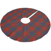 Schottischer Clan Fraser Tartan Polyester Weihnachtsbaumdecke (Schrägansicht)