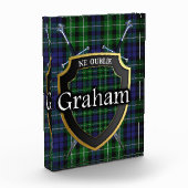 Schottischer Clan-GrahamTartan Fotoblock (Links)