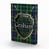 Schottischer Clan-GrahamTartan Fotoblock (Rechts)