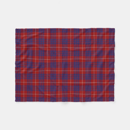 Schottischer Clan-Hamilton-KlassikerTartan Fleecedecke (Vorderseite (Horizontal))