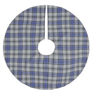 Schottischer Clan Hannay Polyester Weihnachtsbaumdecke