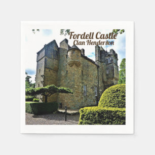 Schottischer Clan Henderson Fordell Castle Serviette
