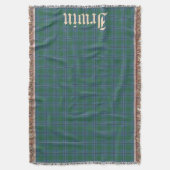 Schottischer Clan Irwin Tartan mit Namen 2 Decke (Vorderseite Vertikal)