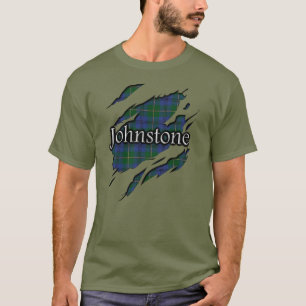 Schottischer Clan Johnstone Johnston Tartan-Geist T-Shirt