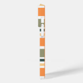 Schottischer Clan kariert orange-grüner Tartan Case-Mate iPhone Hülle (Rückseite / Links)