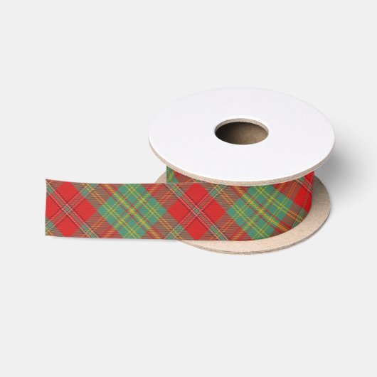 Schottischer Clan Leask Tartan Satinband (Spule)
