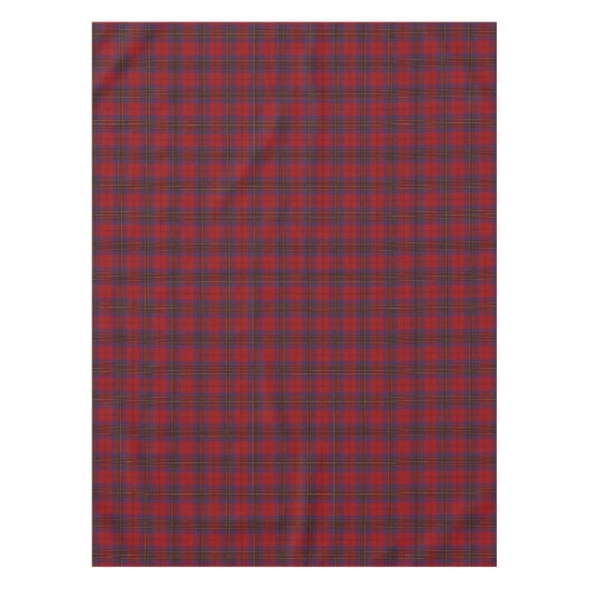 Schottischer Clan-Leslie-RotTartan Tischdecke (Vorderseite)