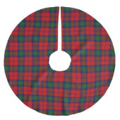 Schottischer Clan-Lindsay Lindsey Tartan Polyester Weihnachtsbaumdecke (Vorderseite)