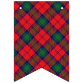 Schottischer Clan Lindsay roter und grüner Tartan Wimpelkette (Zweite Fahne)