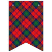 Schottischer Clan Lindsay roter und grüner Tartan Wimpelkette (Dritte Fahne)