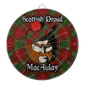 Schottischer Clan MacAulay TartanDartboard Dartscheibe (vorne)