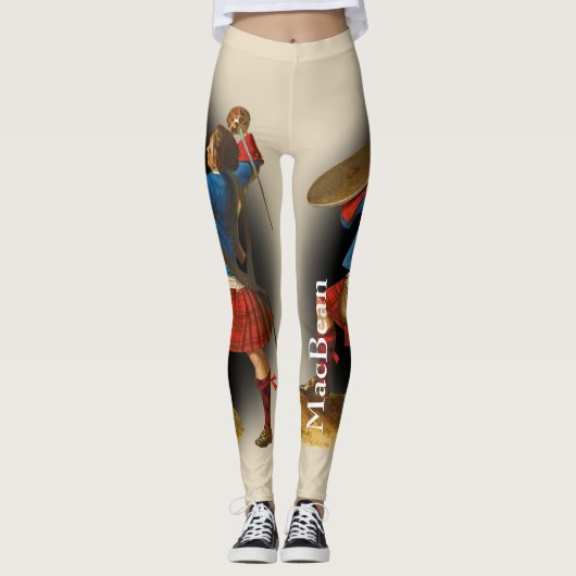 Schottischer Clan MacBean MacBain durch R.R. McIan Leggings (Vorderseite)