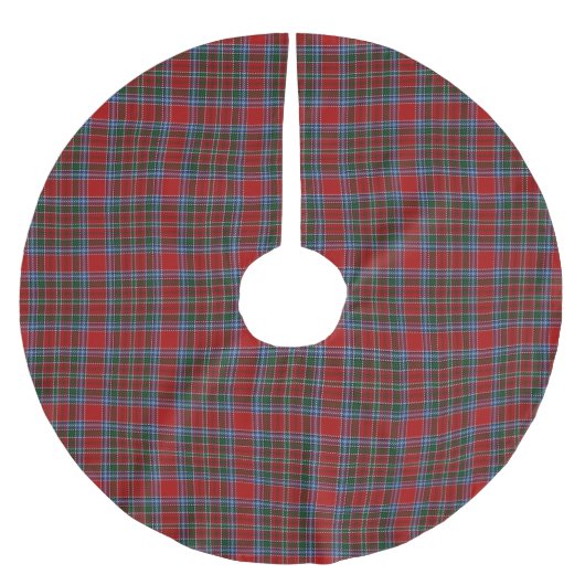 Schottischer Clan MacBean MacBain Tartan Polyester Weihnachtsbaumdecke (Vorderseite)
