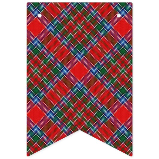Schottischer Clan MacBean MacBain Tartan Wimpelkette (Zweite Fahne)