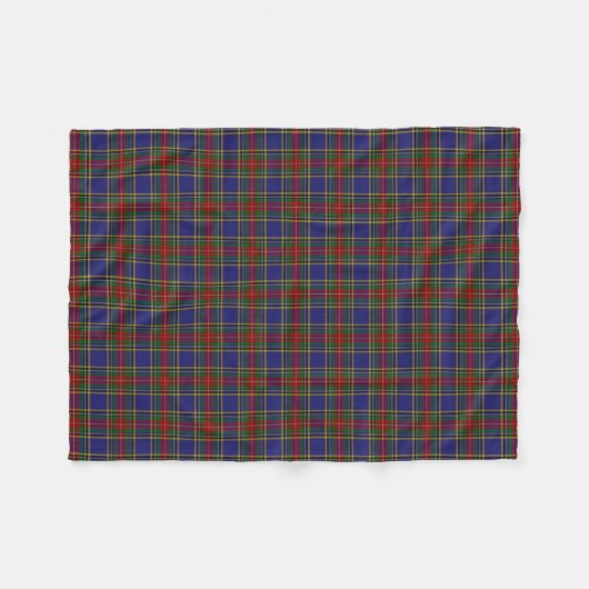 Schottischer Clan-Macbeth-KlassikerTartan Fleecedecke (Vorderseite (Horizontal))