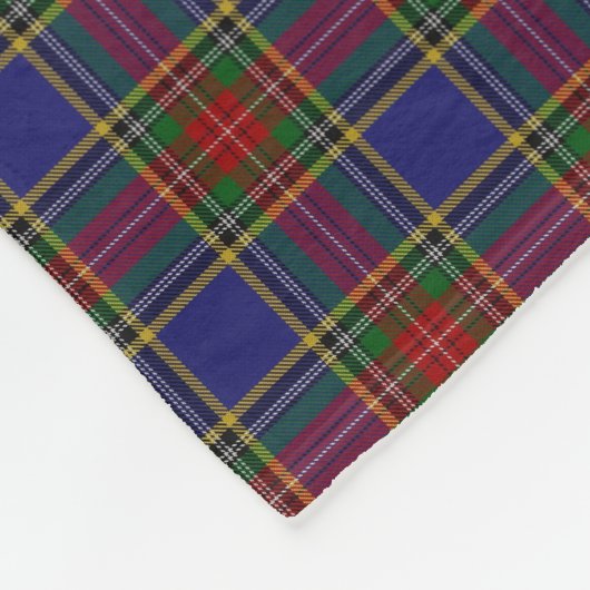 Schottischer Clan-Macbeth-KlassikerTartan Fleecedecke (Ecke)