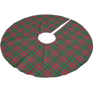 Schottischer Clan MacCulloch Tartan Polyester Weihnachtsbaumdecke