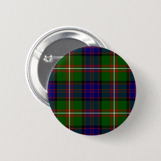 Schottischer Clan MacDonald von Clanranald Tartan Button (Vorne & Hinten)