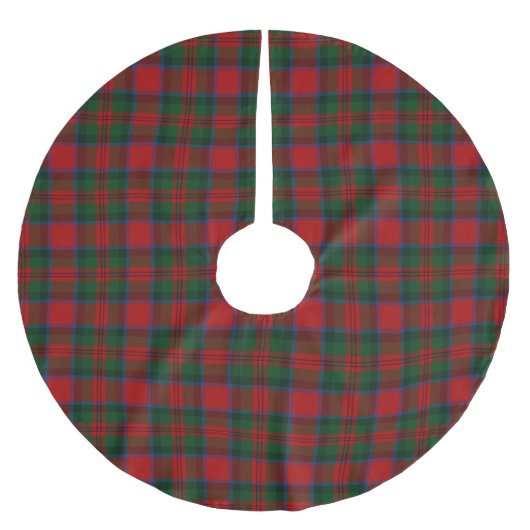Schottischer Clan MacDuff Tartan Polyester Weihnachtsbaumdecke (Vorderseite)