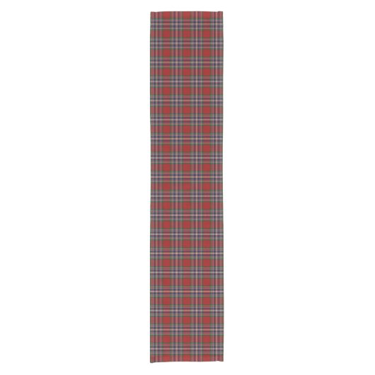 Schottischer Clan MacFarlane McFarland Tartan Kurzer Tischläufer (Vorderseite)