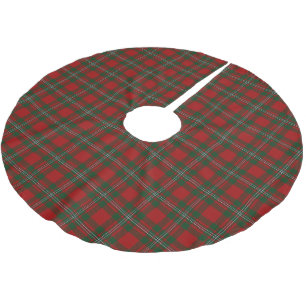 Schottischer Clan MacGregor Gregor Tartan Polyester Weihnachtsbaumdecke
