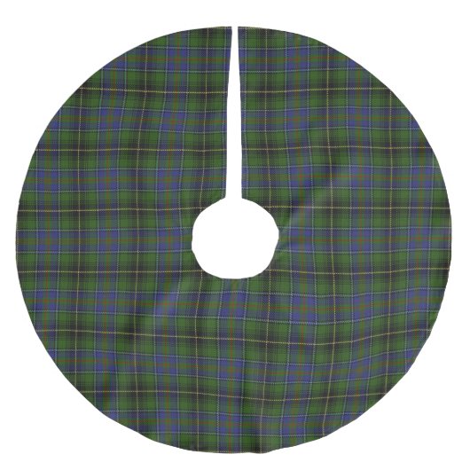 Schottischer Clan MacInnes Tartan Polyester Weihnachtsbaumdecke (Vorderseite)