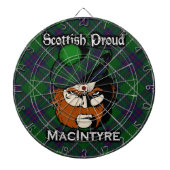 Schottischer Clan MacIntyre TartanDartboard Dartscheibe (vorne)