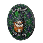 Schottischer Clan MacIntyre TartanDartboard Dartscheibe (Vorderseite rechts)