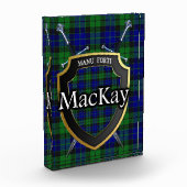 Schottischer Clan MacKay Tartan Fotoblock (Links)