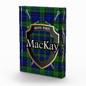 Schottischer Clan MacKay Tartan Fotoblock (Rechts)