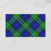 Schottischer Clan MacKay Tartan kariert Visitenkarte (Rückseite)