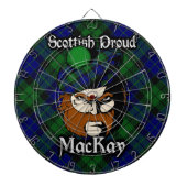 Schottischer Clan MacKay TartanDartboard Dartscheibe (vorne)