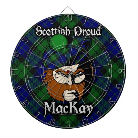 Schottischer Clan MacKay TartanDartboard Dartscheibe (vorne)