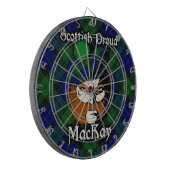 Schottischer Clan MacKay TartanDartboard Dartscheibe (Vorderseite Links)