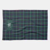 Schottischer Clan MacKenzie Tartan Karo Monogramm Geschirrtuch (Horizontal)