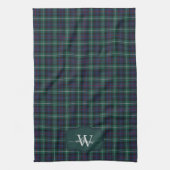Schottischer Clan MacKenzie Tartan Karo Monogramm Geschirrtuch (Vertikal)