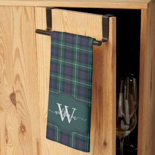 Schottischer Clan MacKenzie Tartan Karo Monogramm Geschirrtuch