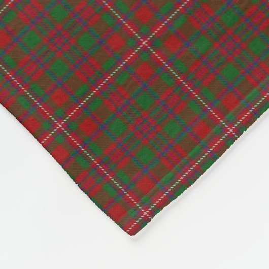 Schottischer Clan MacKinnon KlassikerTartan Fleecedecke (Ecke)