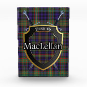 Schottischer Clan MacLellan Tartan Fotoblock (Vorderseite)