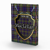 Schottischer Clan MacLellan Tartan Fotoblock (Rechts)