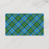 Schottischer Clan MacLeod JagdTartan kariert Visitenkarte (Rückseite)