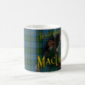 Schottischer Clan MacLeod Tartan Kaffeetasse (VorderseiteRechts)