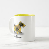 Schottischer Clan MacLeod TartanScottish Terrier Zweifarbige Tasse (Vorderseite Links)