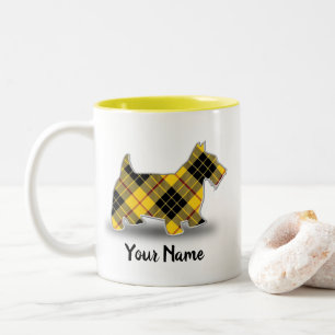 Schottischer Clan MacLeod TartanScottish Terrier Zweifarbige Tasse