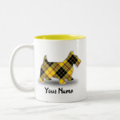 Schottischer Clan MacLeod TartanScottish Terrier Zweifarbige Tasse (Links)