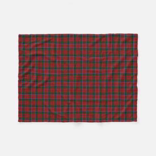 Schottischer Clan MacNaughton MacNachtan Tartan Fleecedecke (Vorderseite (Horizontal))